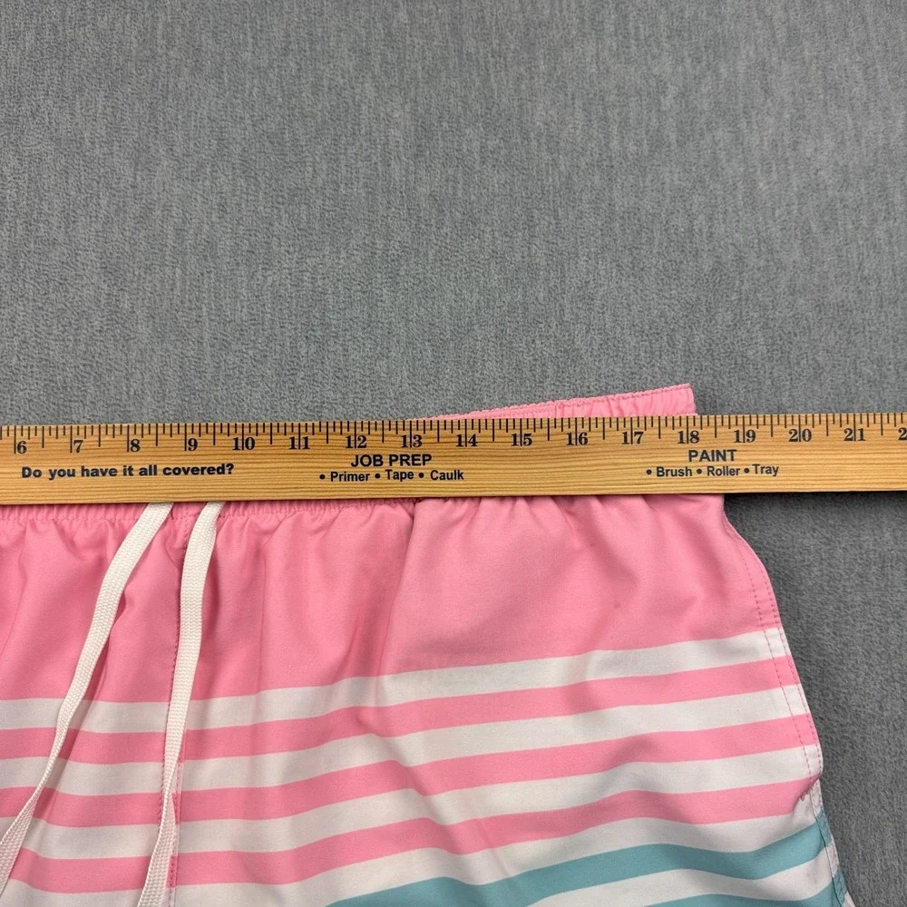Chubbies‎ Shorts Men 2XL Blue Swim Trunks On The Horizons Drawstring Beach Surf